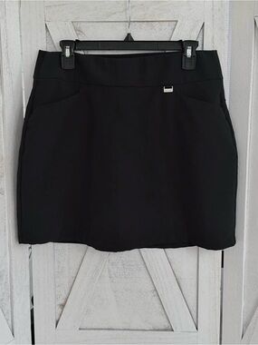 Greg Norman Collection Black Stretch Mini Skirt